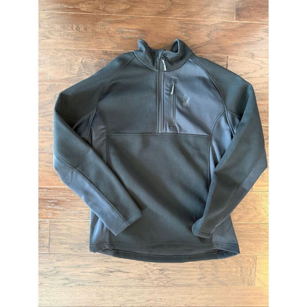 Spyder NEW Black Quarter Zip Long Sleeve XL